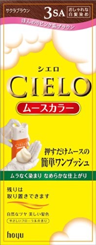 JAPAN Hoyu Cielo Mousse Hair Color Treatment - Multiple Color Set - 3SA - Sakura Brown - Cielo-3A