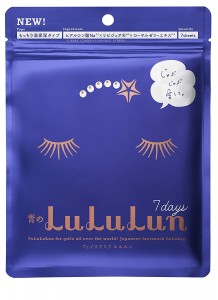 JAPAN Lululun Face Mask 7 Sheet Moisturize / Brightening / Balanced Mask - blue - high moisture type - lun-blue7