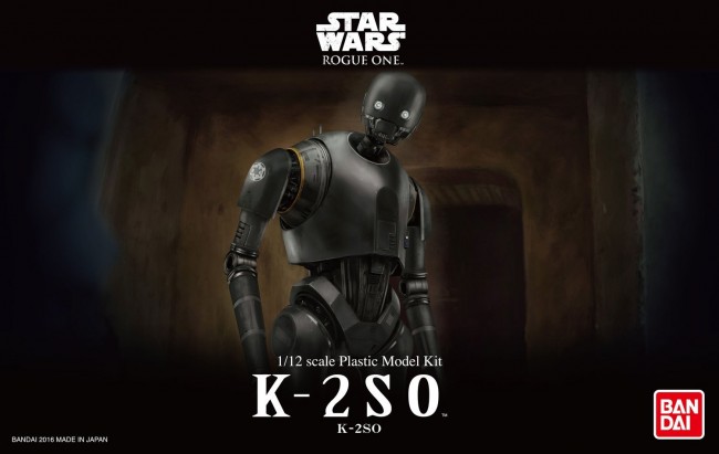 Japan New Bandai Star Wars K-2SO 1/12 scale plastic model kit 