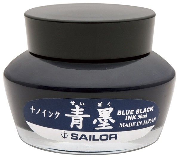 SAILOR FOUNTAIN Pen INK Nano Ink Bottle 50ml Black / Blue Black KIWAGURO - Black Blue - 13-2001-244