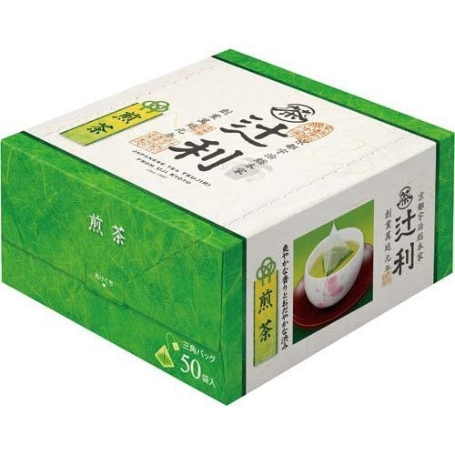 Kataoka & Co. Japan TSUJIRI Triangle Tea Bag 50-Count - Uji Sen-cha - 4901305410357