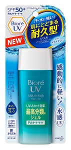 JAPAN Biore Smooth UV Aqua Rich Watery gel / Essence  type SPF50+ PA++++  2017 Ver - Watery gel -90g - 4901301333186