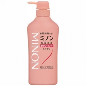 JAPAN Daiichi-Sankyo MINON Medicated Hair Shampoo / Conditioner - Hair Shampoo -450ml - 4987107617361