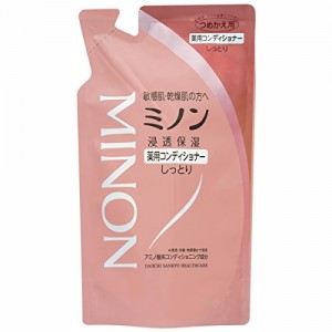 JAPAN Daiichi-Sankyo MINON Medicated Hair Shampoo / Conditioner - Hair Conditioner refill -380ml - 4987107617439