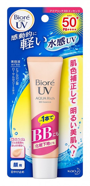 Kao BIORE UV Aqua Rich BB Essence Sunscreen SPF50+ PA++++ 33g - 4901301305152