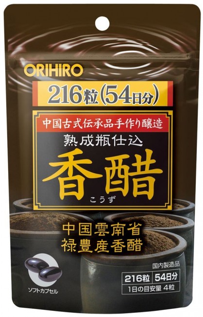 ORIHIRO fermented Kozu amino vinegar 216 capsules 54 days - 4971493105007