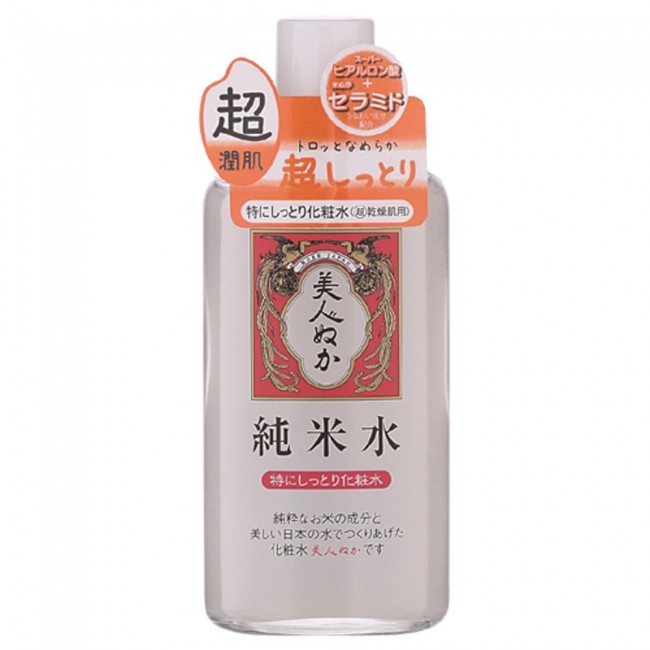 JAPAN Bijin Nuka Junmai Water Shittori Lotion Rice Bran Hyaluronic Acid Ceramide - High Moist - 4903432715893